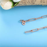 925 Sterling Silver Chain Stones Bracelet Wedding Party DIY Jewelry