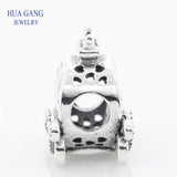 925 Sterling Silver Crown Carriage Charm for Pandora Bracelet