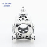 925 Sterling Silver Crown Carriage Charm for Pandora Bracelet