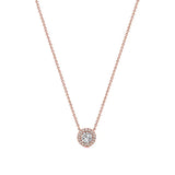 925 Silver Heart-shaped Necklace with CZ for Women