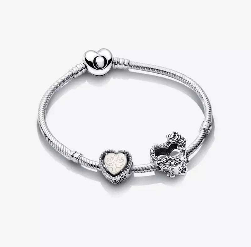925 Silver Snake Chain Bracelet for Women Beads Charms DIY Bangle Jewelry