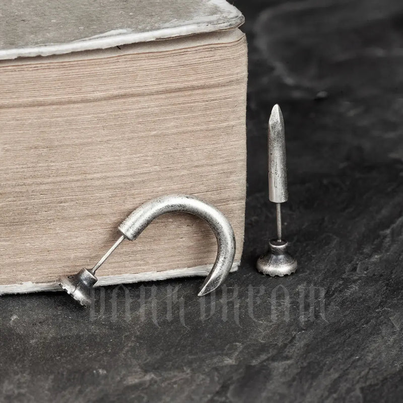 925 Silver Nail Stud Earrings Ear Piercings