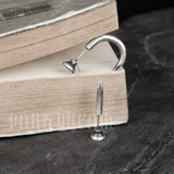 925 Silver Nail Stud Earrings Ear Piercings