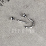925 Silver Nail Stud Earrings Ear Piercings