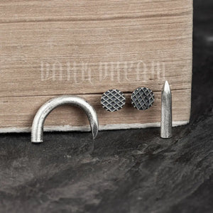 925 Silver Nail Stud Earrings Ear Piercings