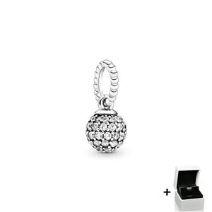925 Silver Coffee Beauty Island Pendant for DIY Bracelet Women