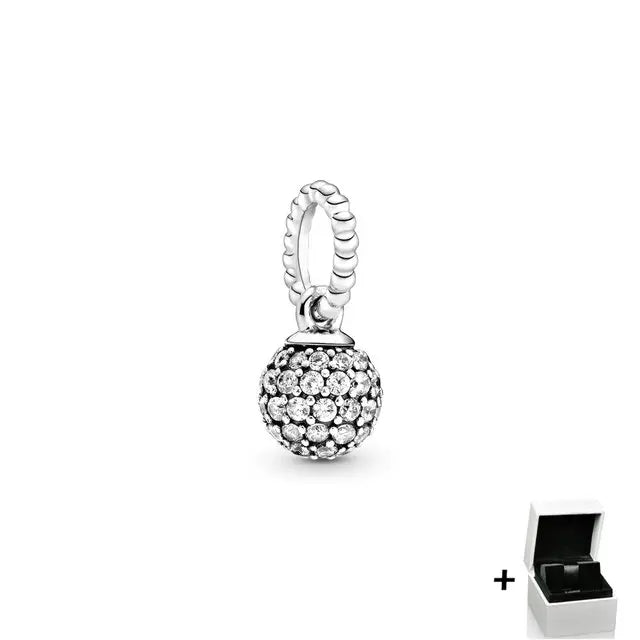 925 Silver Coffee Beauty Island Pendant for DIY Bracelet Women