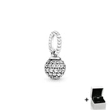 925 Silver Coffee Beauty Island Pendant for DIY Bracelet Women