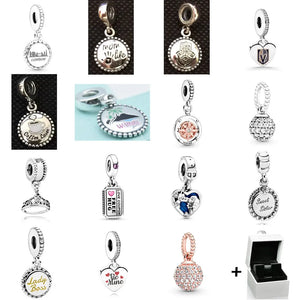 925 Silver Coffee Beauty Island Pendant for DIY Bracelet Women