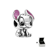 925 Sterling Silver Puppy Hanging Charm DIY Women's Bracelet Jewelry