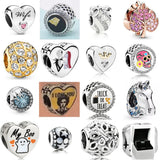 925 Sterling Silver Winter Halloween Christmas Charm for DIY Bracelet