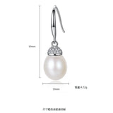 925 Silver FW Pearls Jewelry Female Drop Earrings