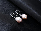 925 Silver FW Pearls Jewelry Female Drop Earrings
