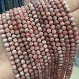 Rhodochrosite Round Gem Stone Beads for DIY Jewelry Making