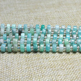 Aquamarine Labradorite Prehnite Spacer Beads 4*6mm