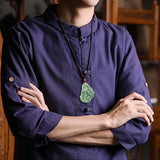 Natural Green Jadeite Dragon Guanyin Pendant