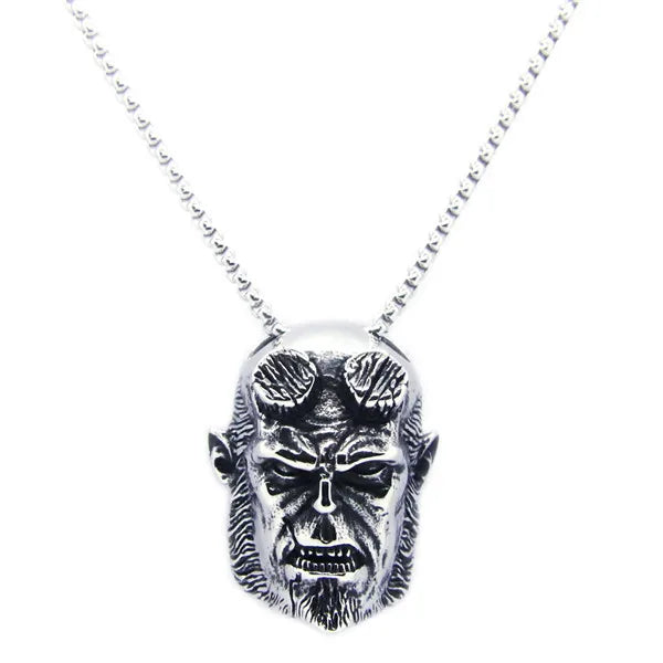 100% Personal Strong Man Pendant With Stone Necklace