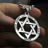 Vintage Six-Pointed Star David Star S925 Silver Couple Pendant