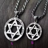 Vintage Six-Pointed Star David Star S925 Silver Couple Pendant