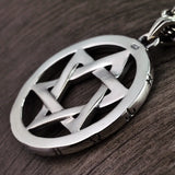 Vintage Six-Pointed Star David Star S925 Silver Couple Pendant