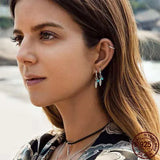925 Sterling Silver Love Feather Earrings for Girls