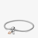 925 Sterling Silver Bracelet for Bead Charms Bangle DIY Jewelry