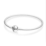925 Sterling Silver Bracelet for Bead Charms Bangle DIY Jewelry
