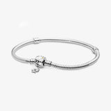 925 Sterling Silver Bracelet for Bead Charms Bangle DIY Jewelry