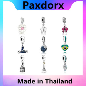 S925 Sterling Silver Magic Hat Charm Pendant for Bracelet DIY Bangle