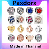 S925 Sterling Silver CZ Charm Bead for Bracelet