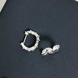 925 Silver Pop Earbone Nail Punk Wheat Ear Earring