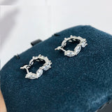 925 Silver Pop Earbone Nail Punk Wheat Ear Earring