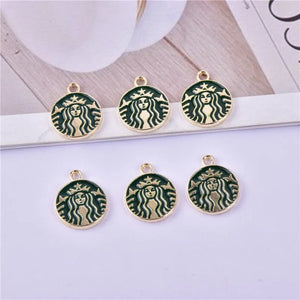 100pcs Cartoon Pattern Alloy Floating Locket Charms DIY Jewelry