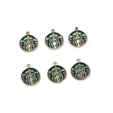 100pcs Cartoon Pattern Alloy Floating Locket Charms DIY Jewelry