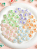 100pcs Cartoon Cat Paws Acrylic Beads DIY Jewelry Accessory