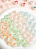 100pcs Cartoon Cat Paws Acrylic Beads DIY Jewelry Accessory