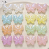 100pcs/lot Resin Butterfly Shape Beads for DIY Jewelry Making