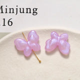 100pcs/lot Resin Butterfly Shape Beads for DIY Jewelry Making