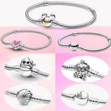 100th Anniv. 925 Sterling Silver Graffiti Bracelet, Original Charm Jewelry