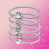 100th Anniv. 925 Sterling Silver Graffiti Bracelet, Original Charm Jewelry