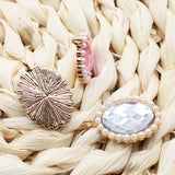 10Pcs Oval Pearl Acrylic Pendant Necklace Accessories