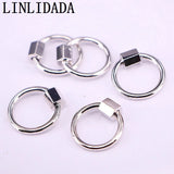10Pcs 19*21mm Round Screw Clasp Gold/Silver/Rose Gold/Gunmetal Carabiner