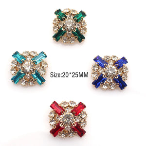 10Pcs 20 * 25MM Sewable Jewelry For Clothing & Headwear