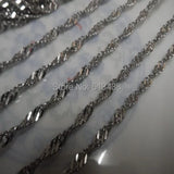 10m Stainless Steel Water Wave Twisted Chain DIY Jewelry Finding
