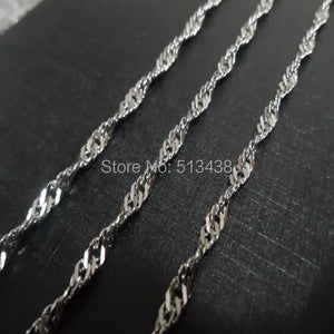 10m Stainless Steel Water Wave Twisted Chain DIY Jewelry Finding