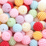 10mm 12mm 15mm Multicolor Bayberry Perforation Pearl Beads