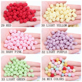 10mm 12mm 15mm Multicolor Bayberry Perforation Pearl Beads