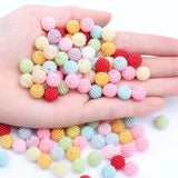 10mm 12mm 15mm Multicolor Bayberry Perforation Pearl Beads