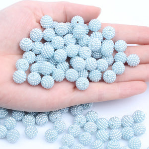 10mm 12mm 15mm Multicolor Bayberry Perforation Pearl Beads