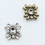 10pcs 19*20mm Alloy Rhinestone Box Greeting Card Decoration Buckle DIY Ribbon